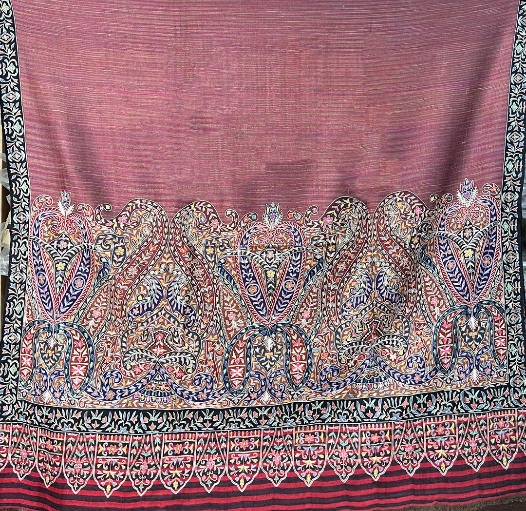 Pashtush India Womens Shawls Pashtush Womens Pashmina Shawl, Handwoven, Hand Embroidered, Multicolour