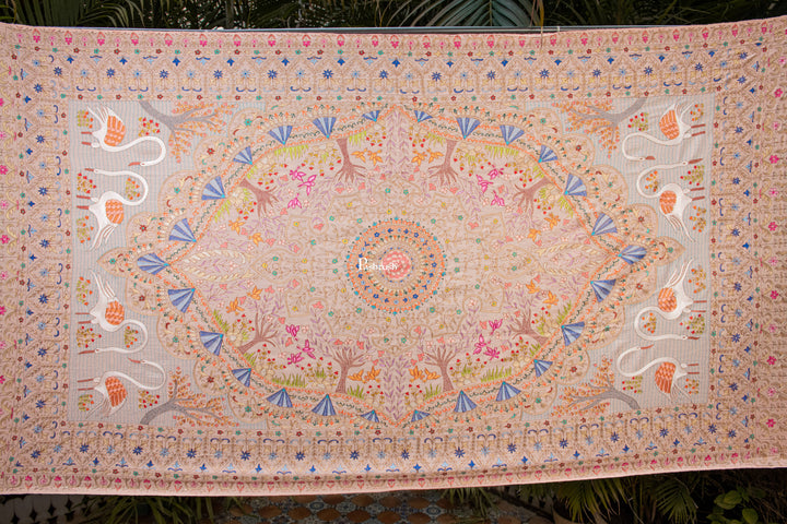 Pashtush India Womens Shawls Pashtush Womens Pure Pashmina Shawl, Peach