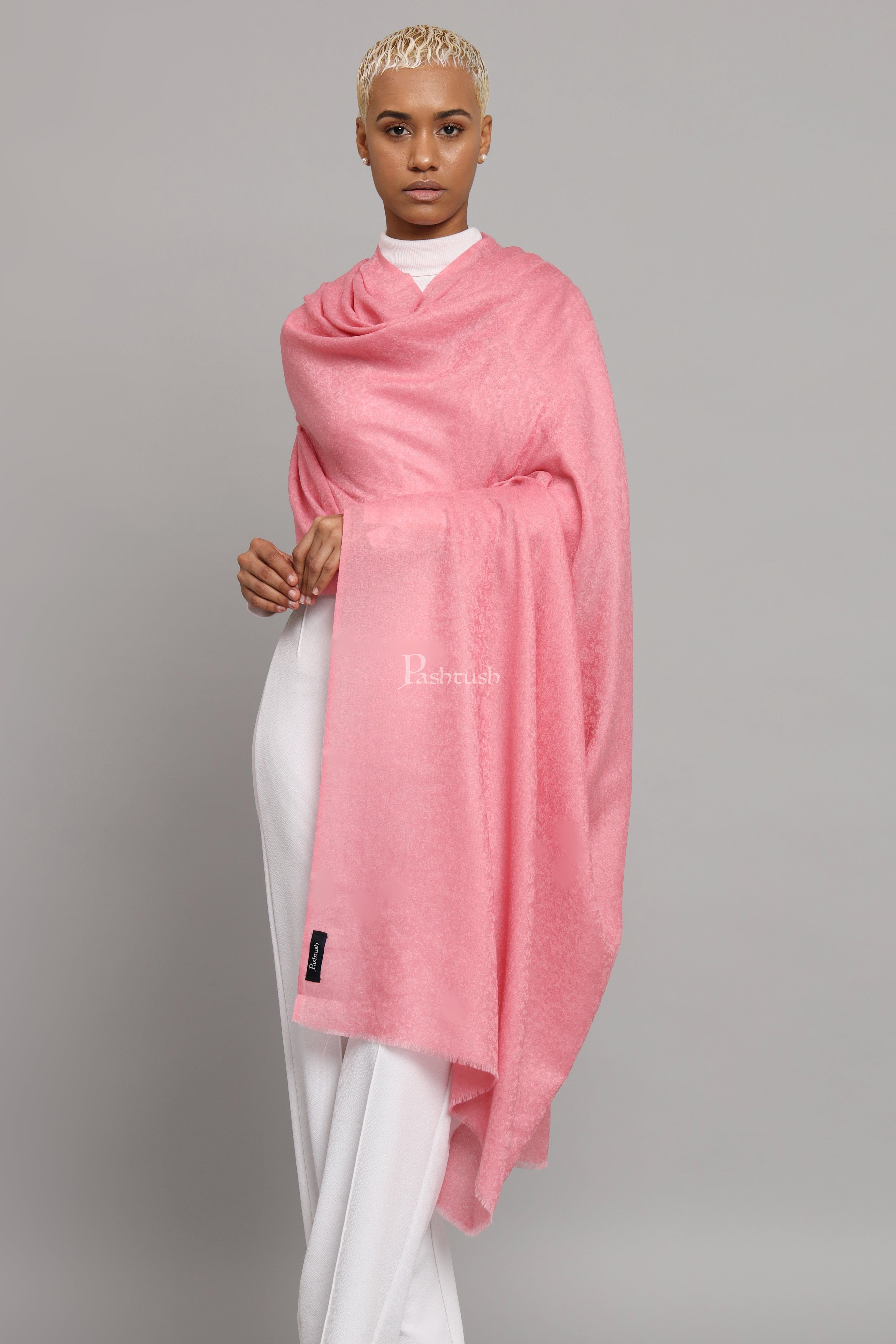 Light hot sale pink shawl