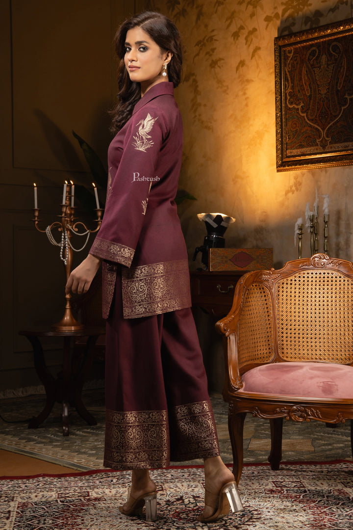 Pashtush Shawl Store Dress Pashtush Womens Woven Dress, Twilight Design, Purple