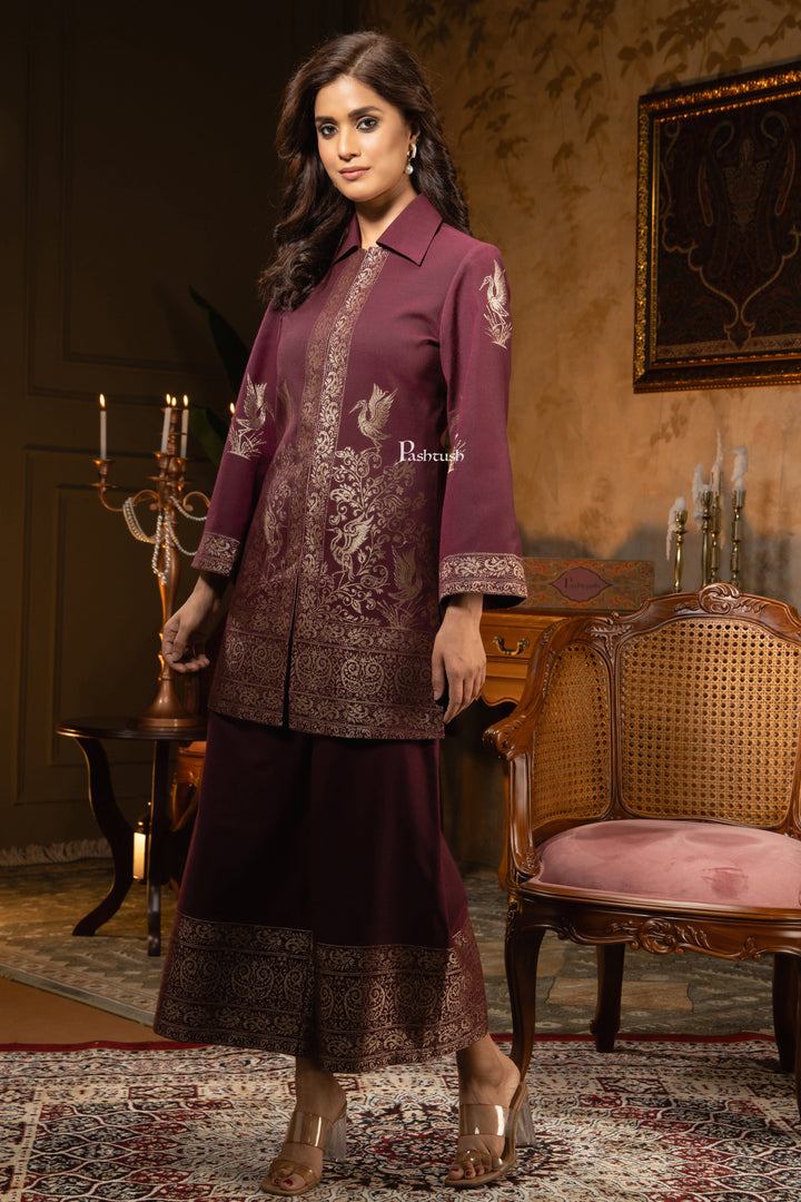 Pashtush Shawl Store Dress Pashtush Womens Woven Dress, Twilight Design, Purple