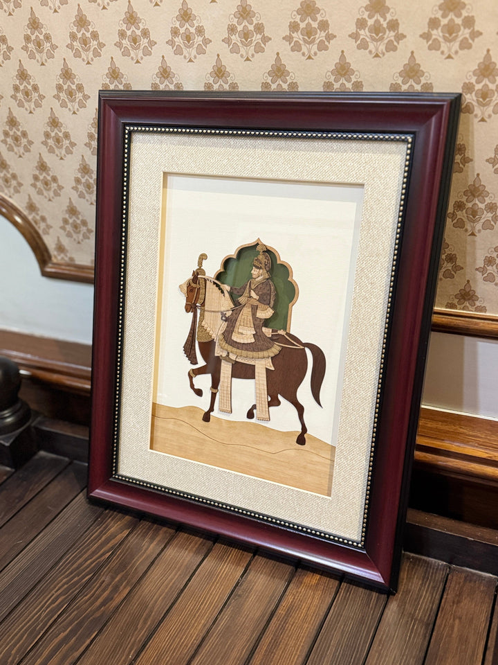 pashtush Gift Pack Pashtush Wooden Artwork, The Royal Ride, Intricately Crafted Using Natural Coloured Wood