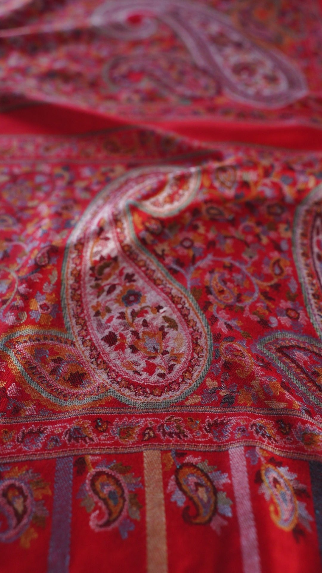 Pashtush Mens Ethnic Fine Extra Soft Stole (70 X 200 Cm ) Red