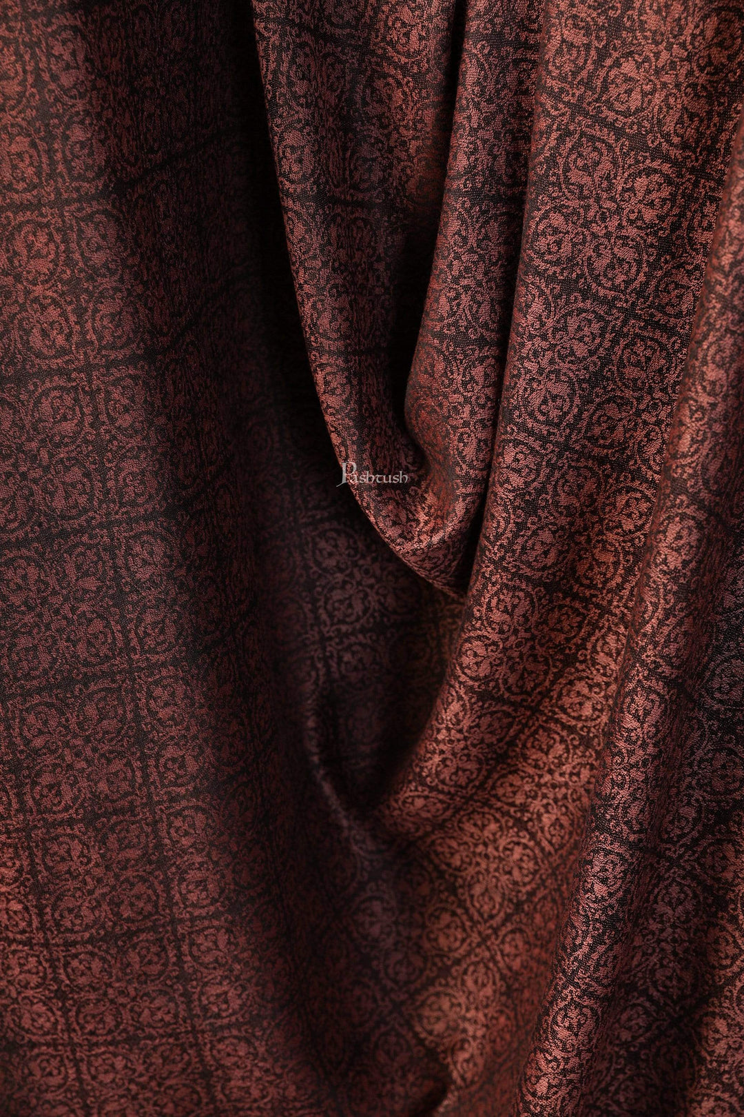 Pashtush India 114x228 Copy of Pashtush Womens Woven Paisley, Self Shawl, In Extra Soft Fine Wool, Large Wrap Size