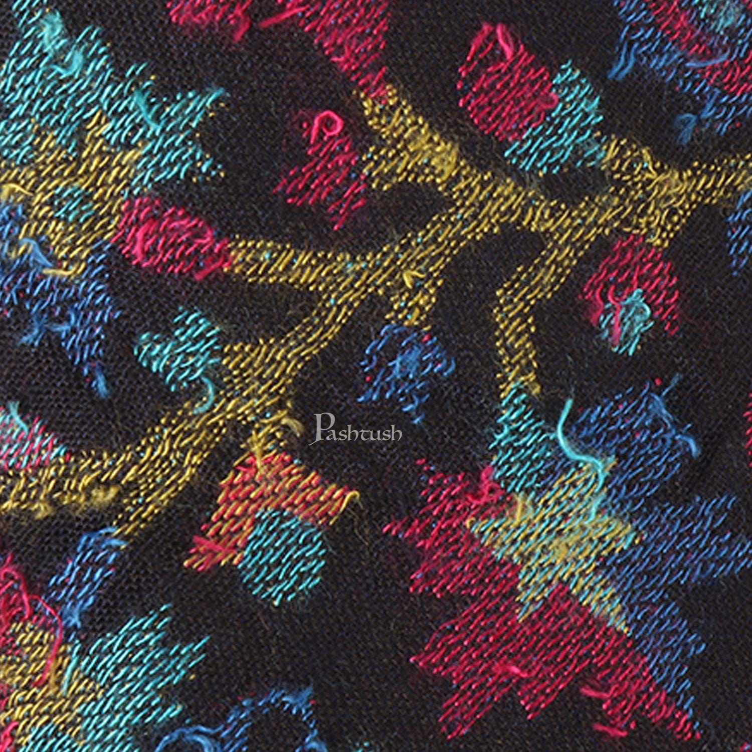 Pashtush India Mens Neckties Ties for Men Pashtush mens Bamboo tie, Jacquard Woven design, Multicolour