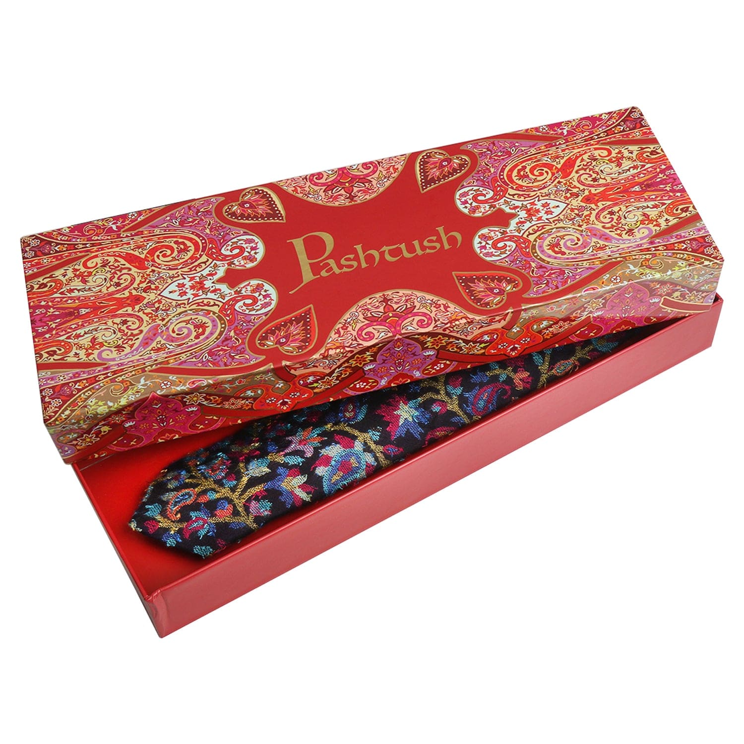 Pashtush India Mens Neckties Ties for Men Pashtush mens Bamboo tie, Jacquard Woven design, Multicolour