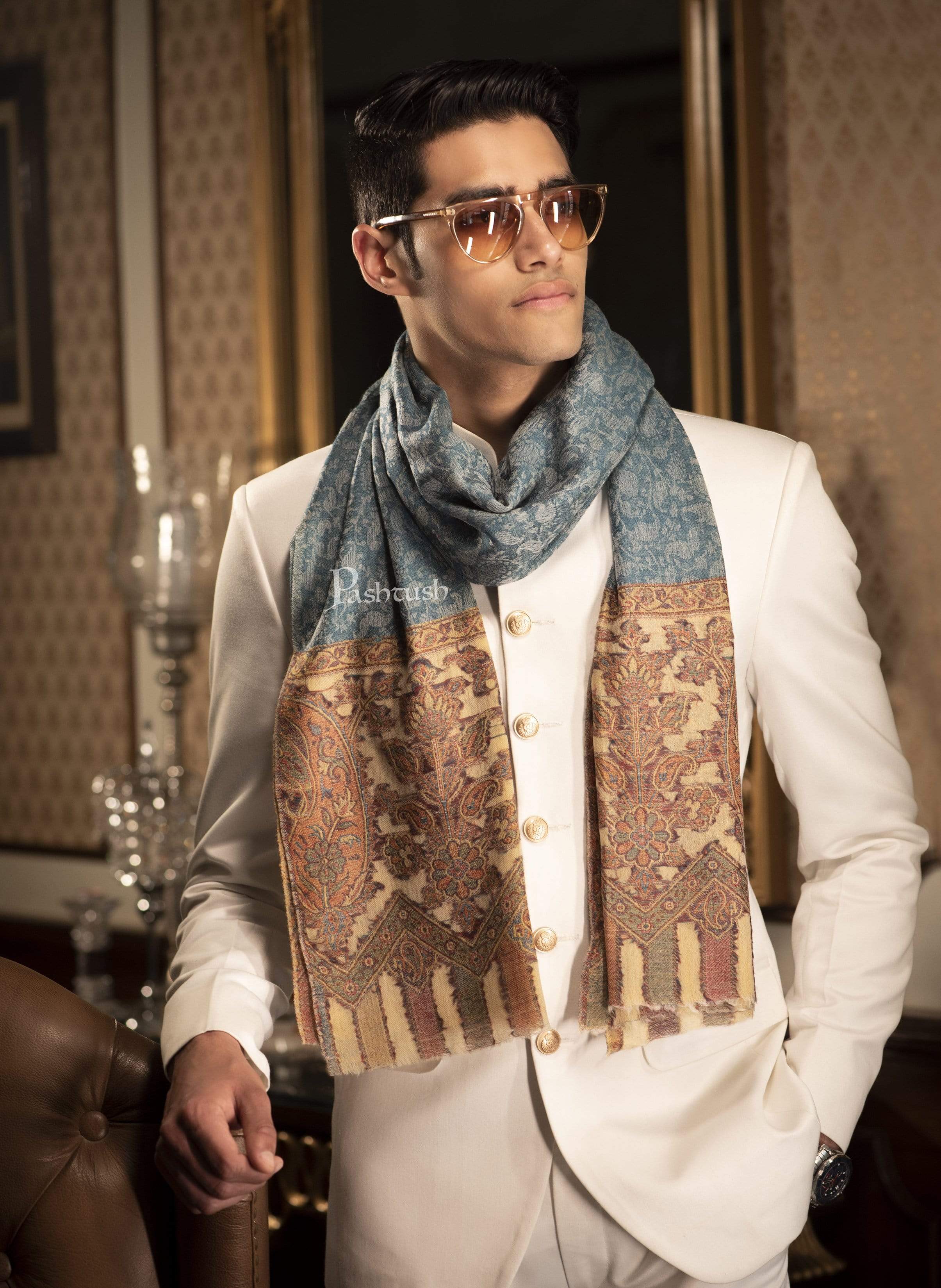 Silk cashmere mens clearance scarves