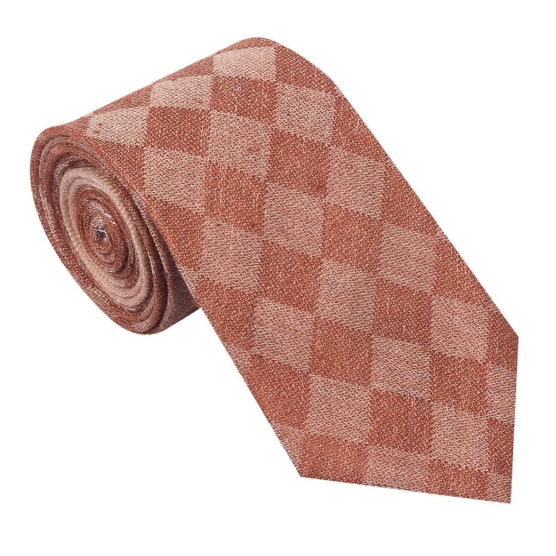 Pashtush India Tie Pashtush Mens Extra Fine Wool Tie, Premium Necktie for Gentlemen - coffee colour