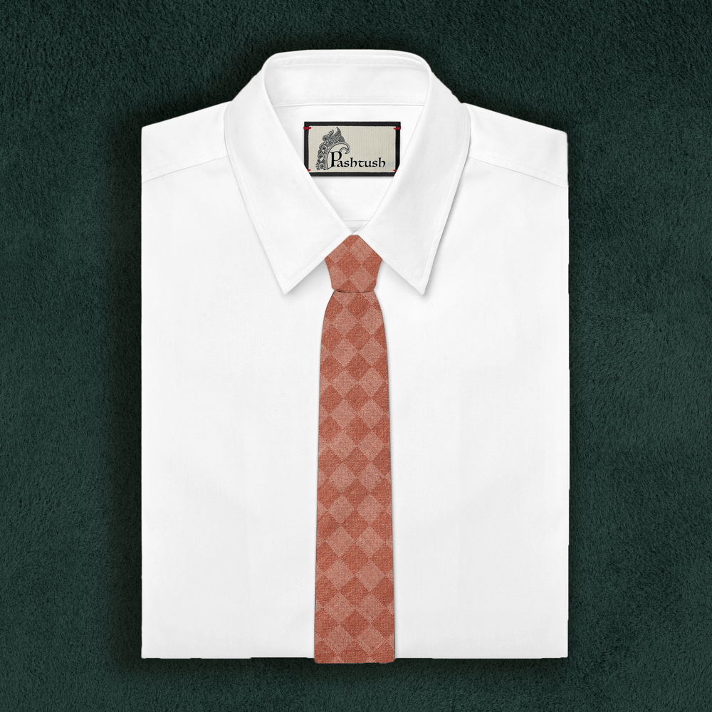 Pashtush India Tie Pashtush Mens Extra Fine Wool Tie, Premium Necktie for Gentlemen - coffee colour