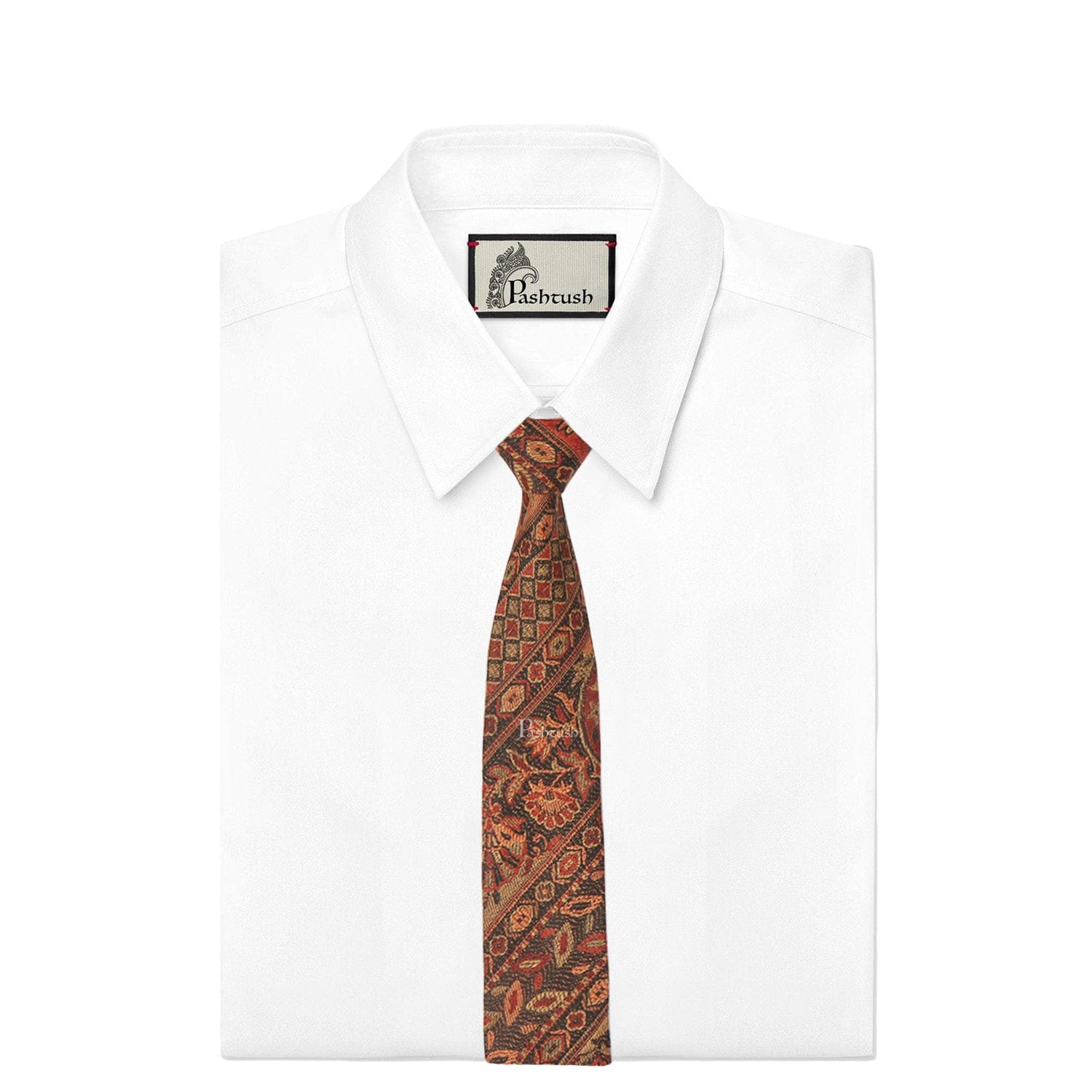 Pashtush India Mens Neckties Ties for Men Pashtush mens Fine Wool tie, Jacquard Woven design, Multicolour