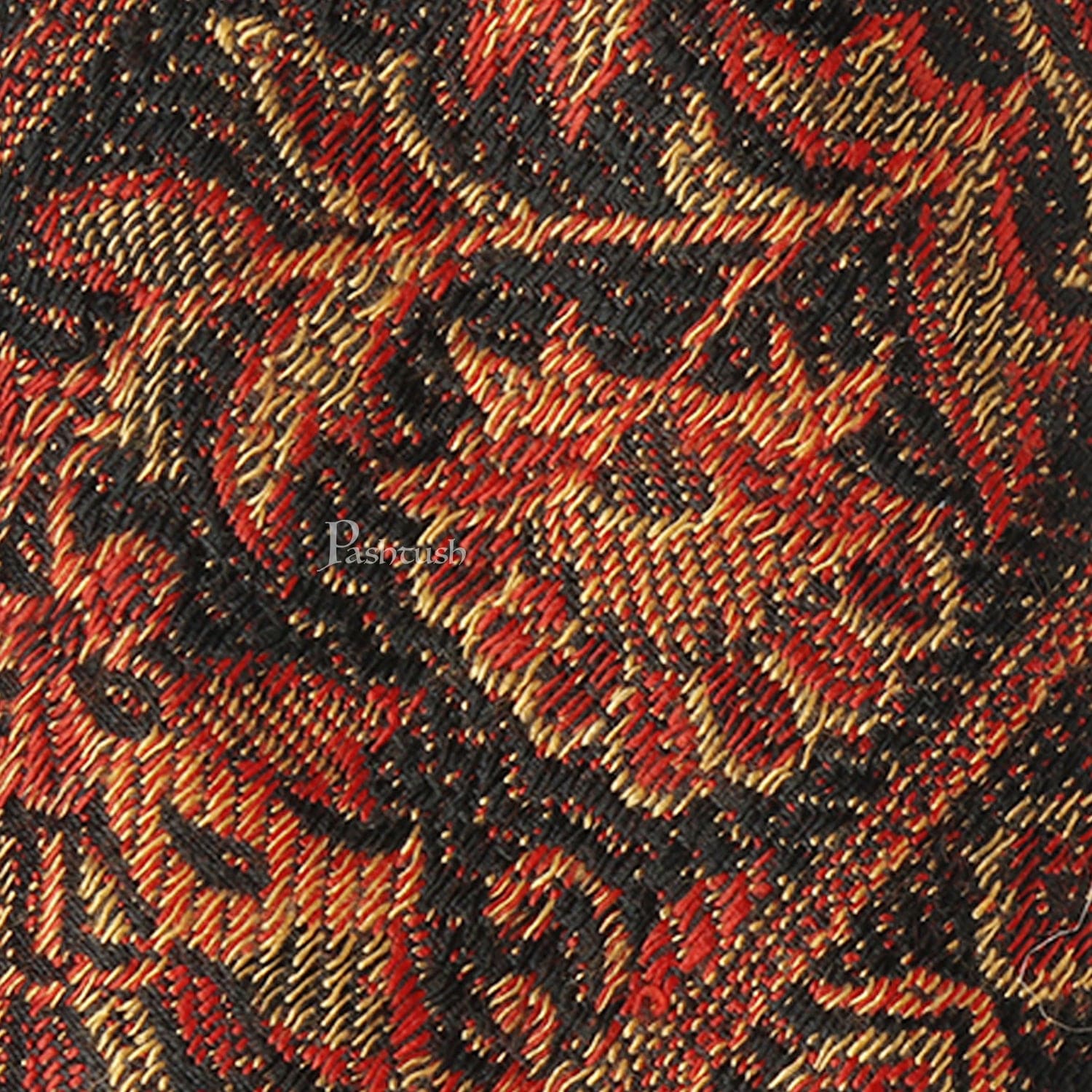 Pashtush India Mens Neckties Ties for Men Pashtush mens Fine Wool tie, Jacquard Woven design, Multicolour