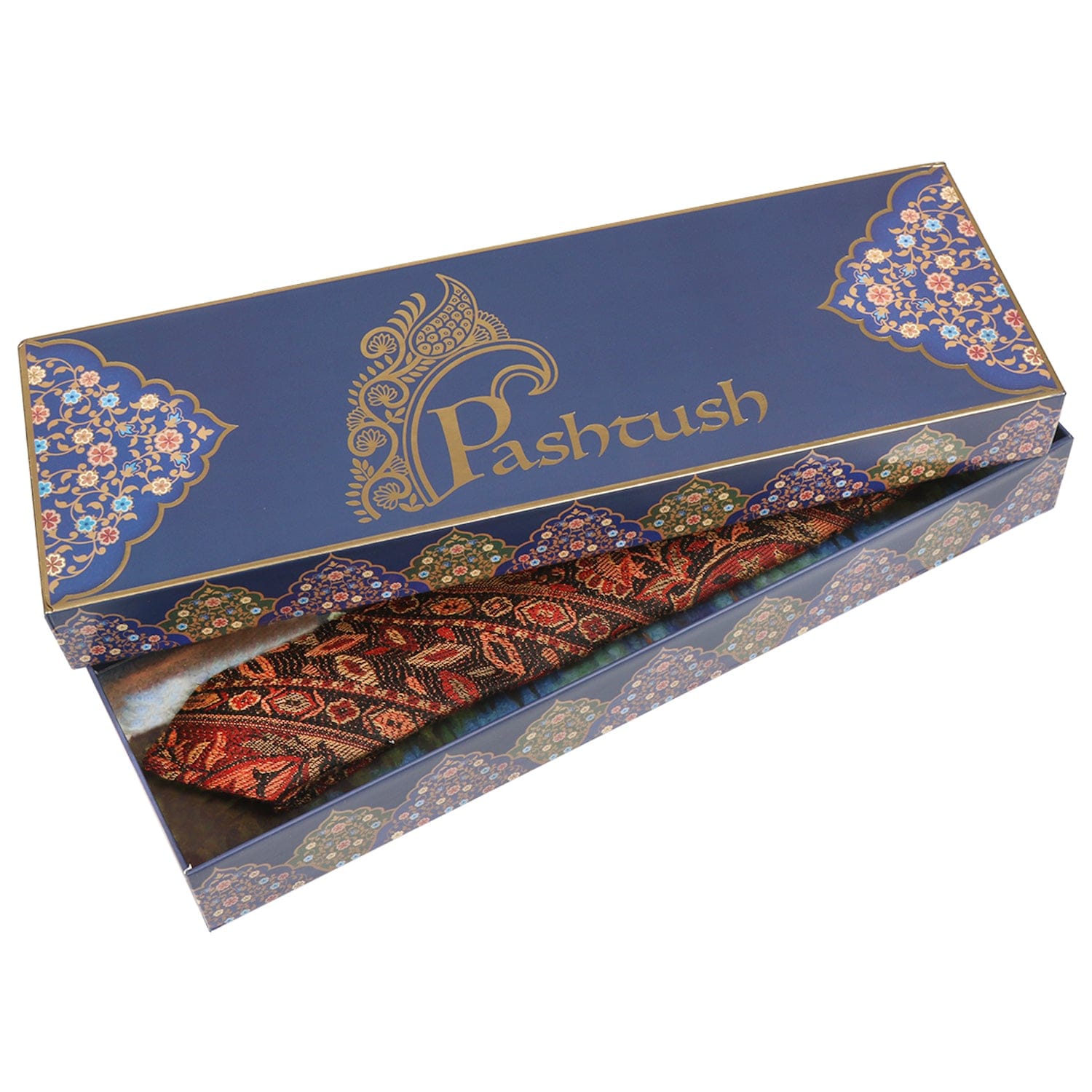 Pashtush India Mens Neckties Ties for Men Pashtush mens Fine Wool tie, Jacquard Woven design, Multicolour