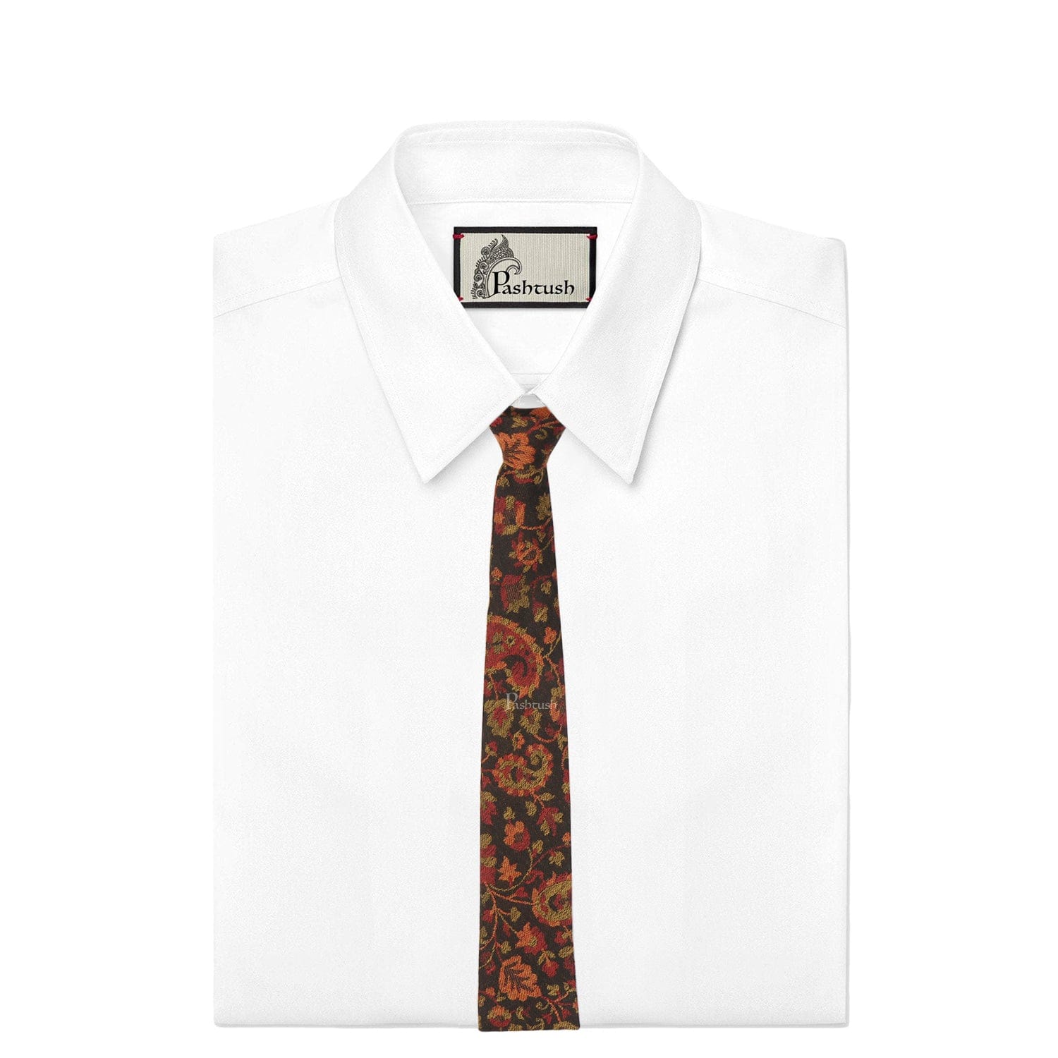 Pashtush India Mens Neckties Ties for Men Pashtush mens Fine Wool tie, Jacquard Woven design, Multicolour