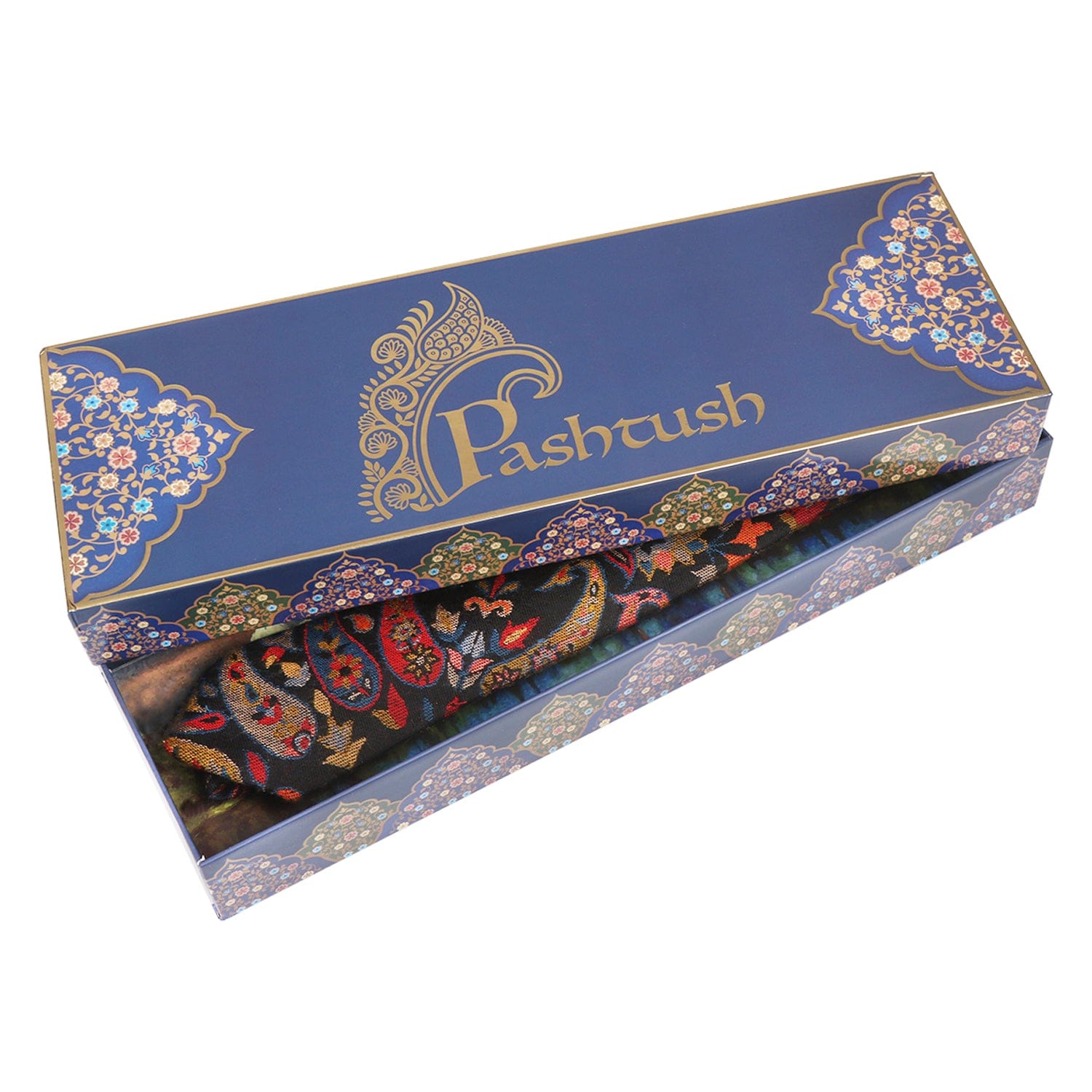 Pashtush India Mens Neckties Ties for Men Pashtush mens Fine Wool tie, Jacquard Woven design, Multicolour