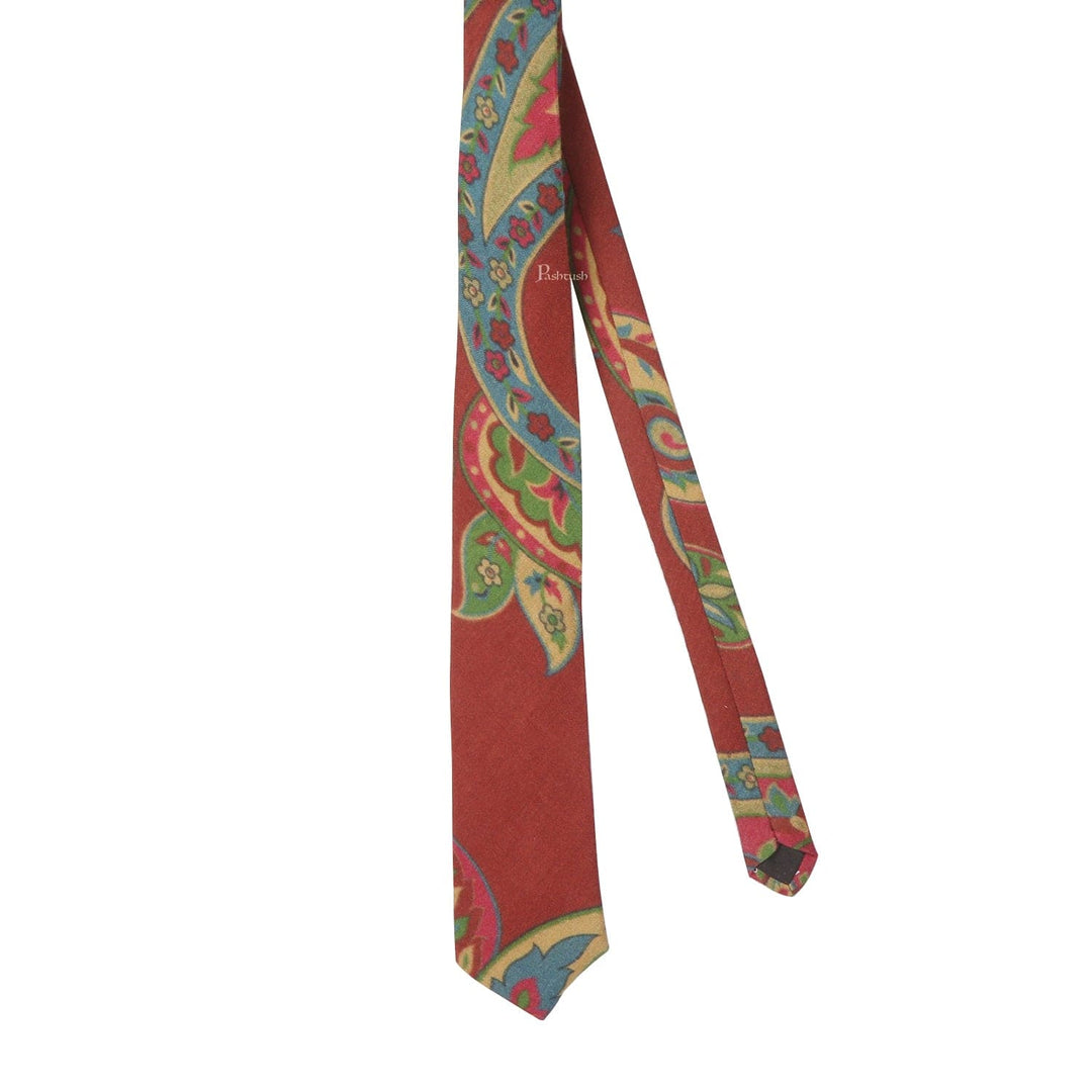 Pashtush India Mens Neckties Ties for Men Pashtush mens Fine Wool tie, Printed design, Multicolour