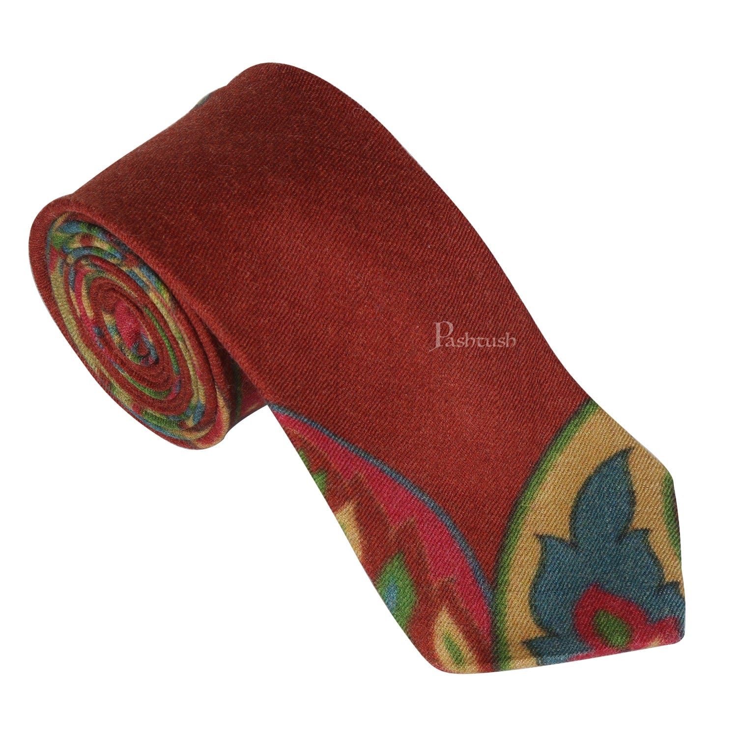 Pashtush India Mens Neckties Ties for Men Pashtush mens Fine Wool tie, Printed design, Multicolour