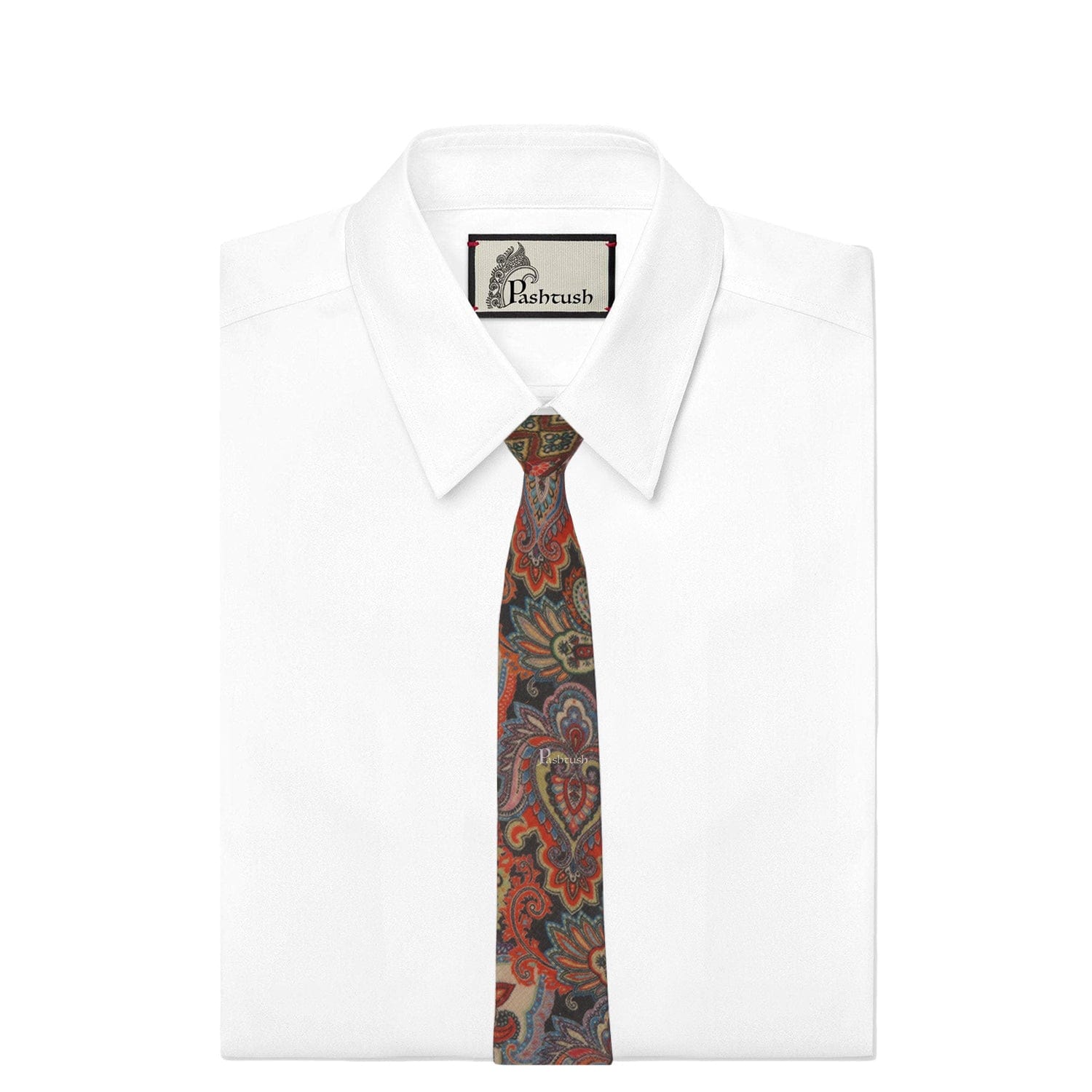 Pashtush India Mens Neckties Ties for Men Pashtush mens Fine Wool tie, Printed design, Multicolour