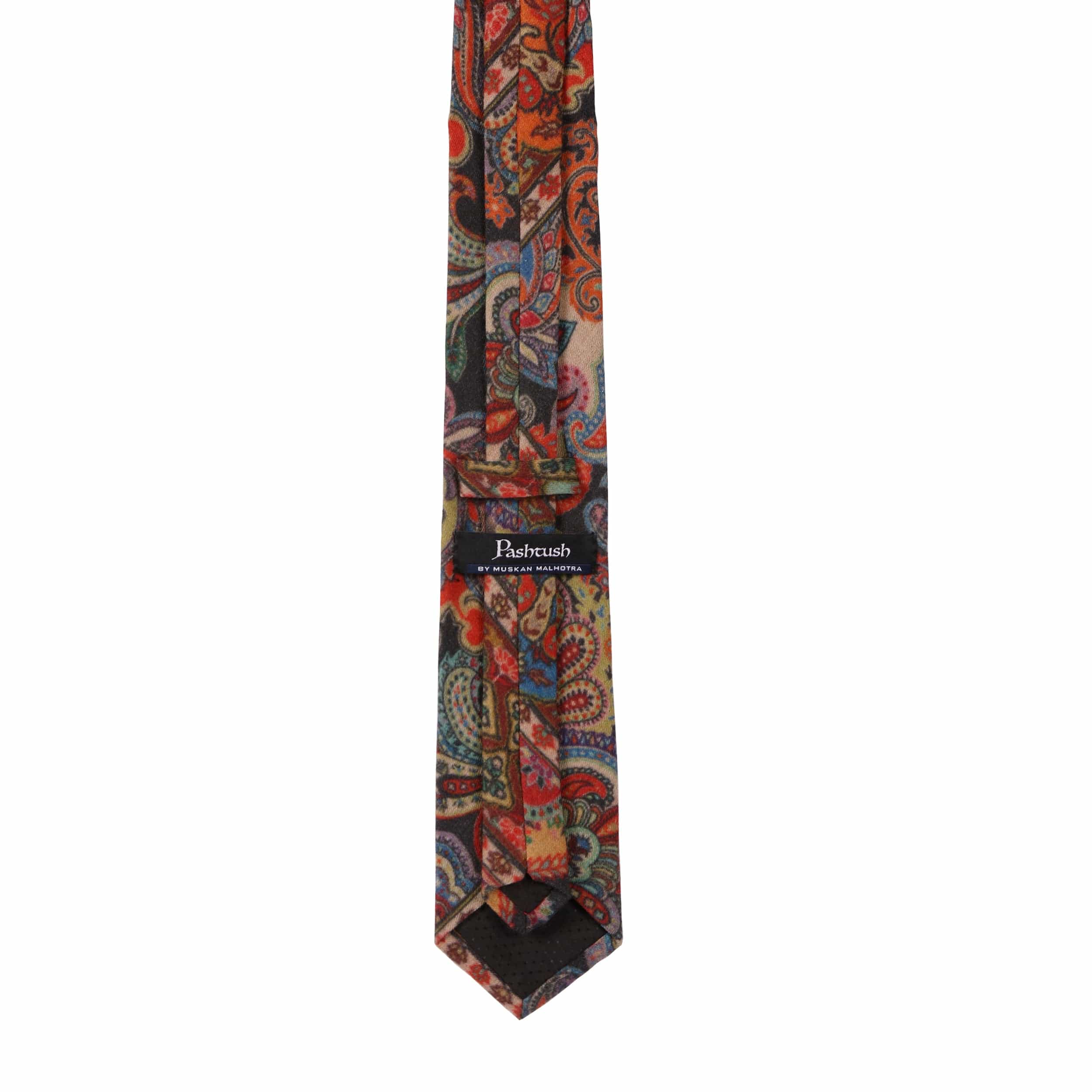 Pashtush India Mens Neckties Ties for Men Pashtush mens Fine Wool tie, Printed design, Multicolour