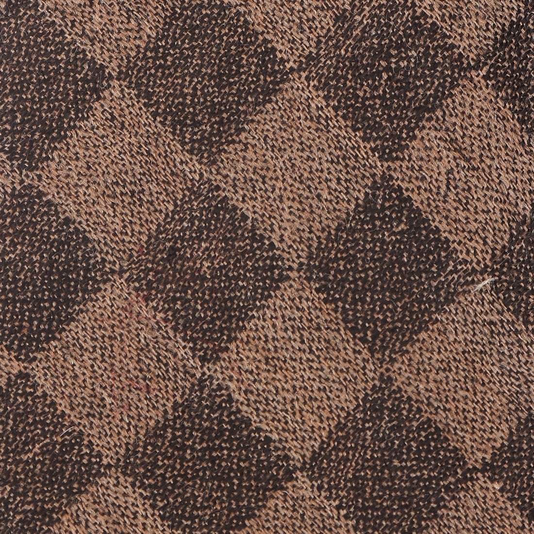 Pashtush Shawl Store Tie Pashtush Mens Pashmina Necktie, Checkered Design, Free Size, Crossroad Oxford Black