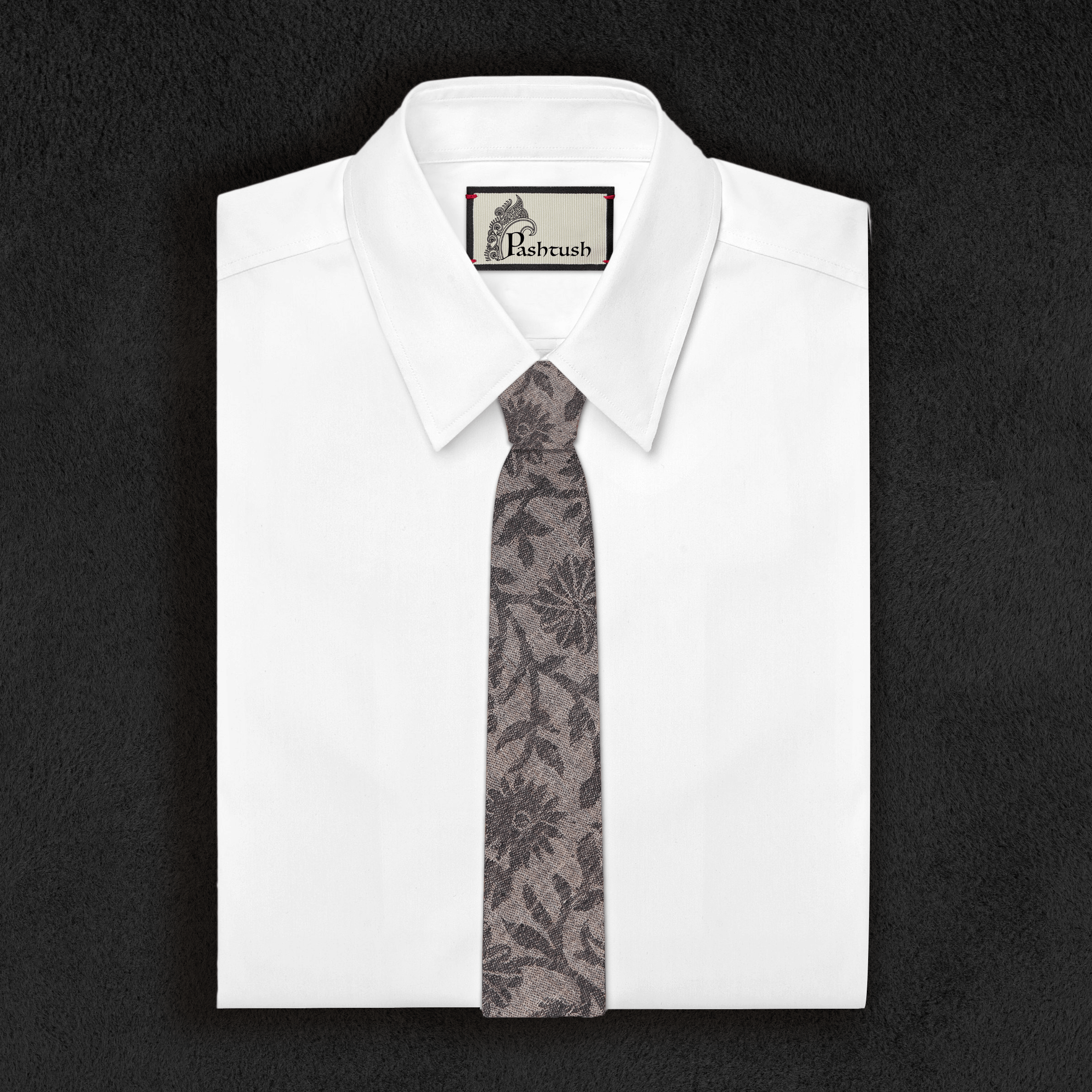 Pashtush India Tie Pashtush Mens Pashmina Necktie, Jacquard Ties for Men, Free Size