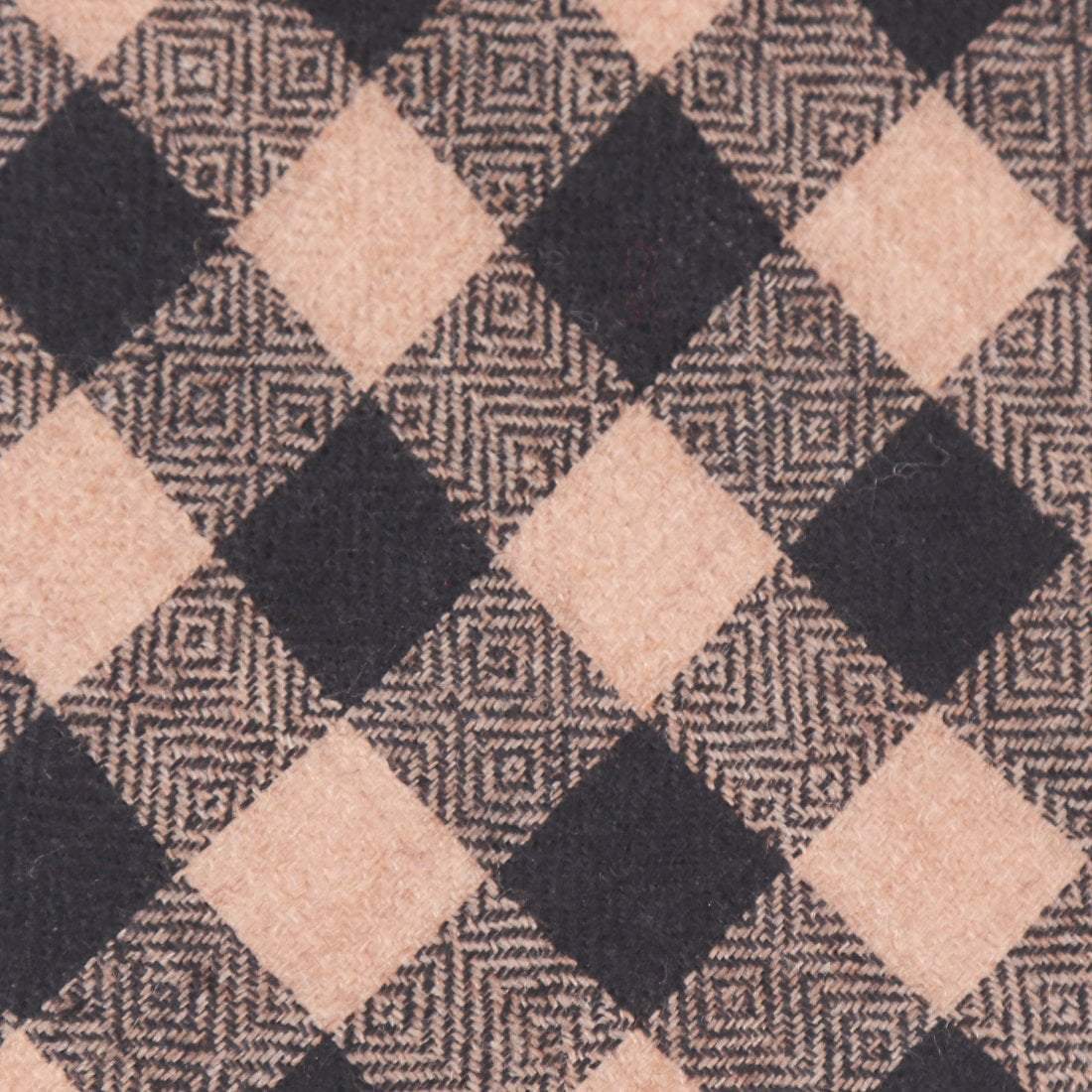 Pashtush Shawl Store Tie Pashtush Mens Pashmina Necktie, Soft and Luxurious, Checkered Design, Extra fine Ties for Men, Free Size