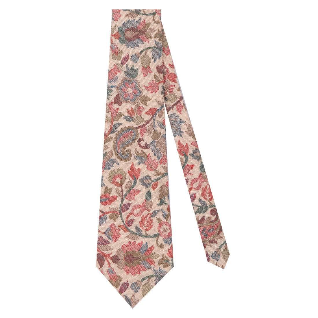 Pashtush Shawl Store Tie Pashtush Mens Woven Jacquard Necktie, Tie for men, Bright Colours, Free Size, Beige