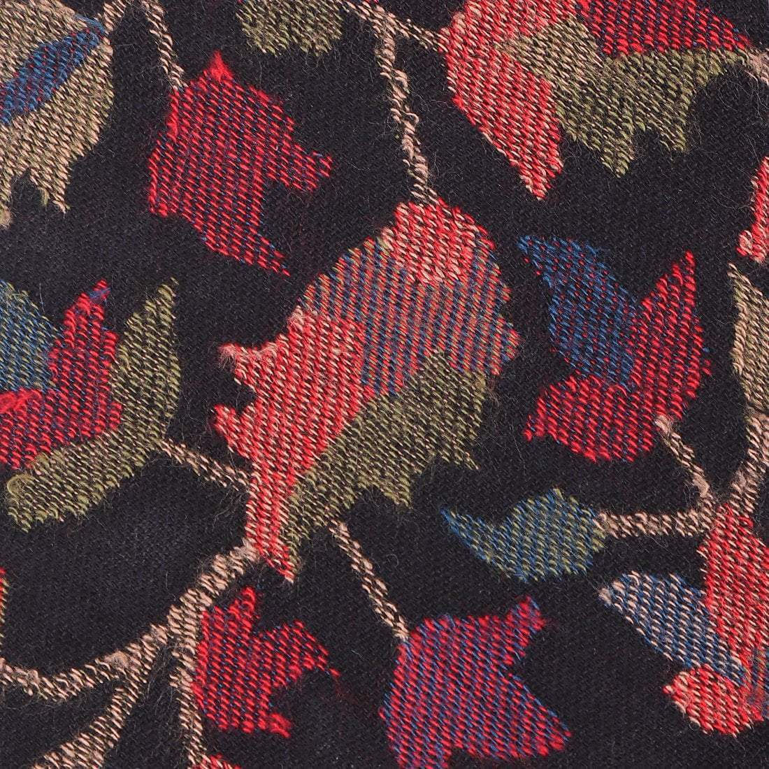 Pashtush India Tie Pashtush Mens Woven Jacquard Necktie, Tie for men, Bright Colours, Free Size, Black