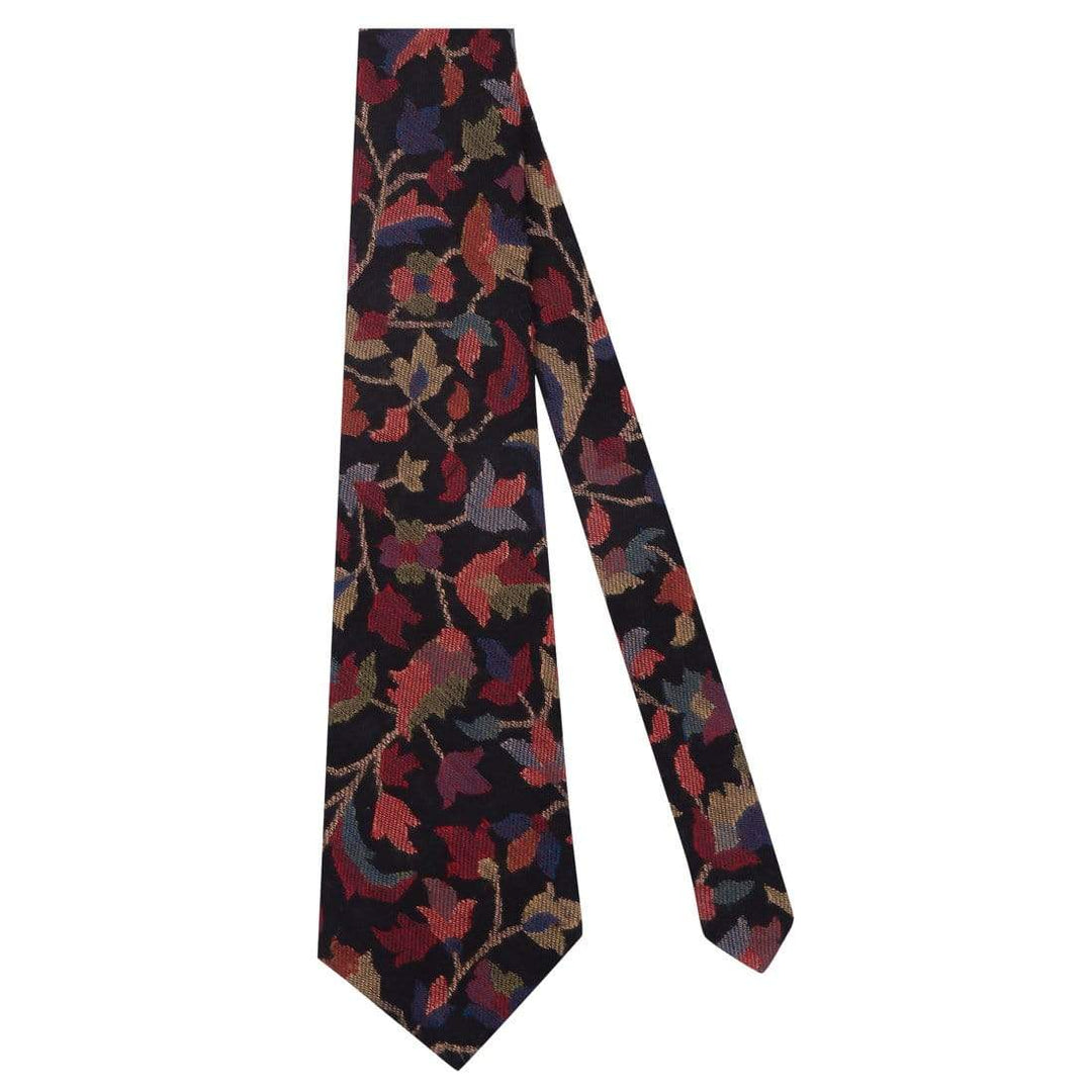 Pashtush India Tie Pashtush Mens Woven Jacquard Necktie, Tie for men, Bright Colours, Free Size, Black