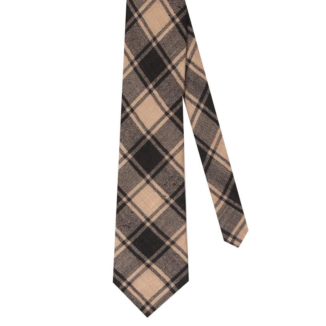 Pashtush Mens Woven Jacquard Necktie, Tie For Men, Classic Colours, Free Size, Black