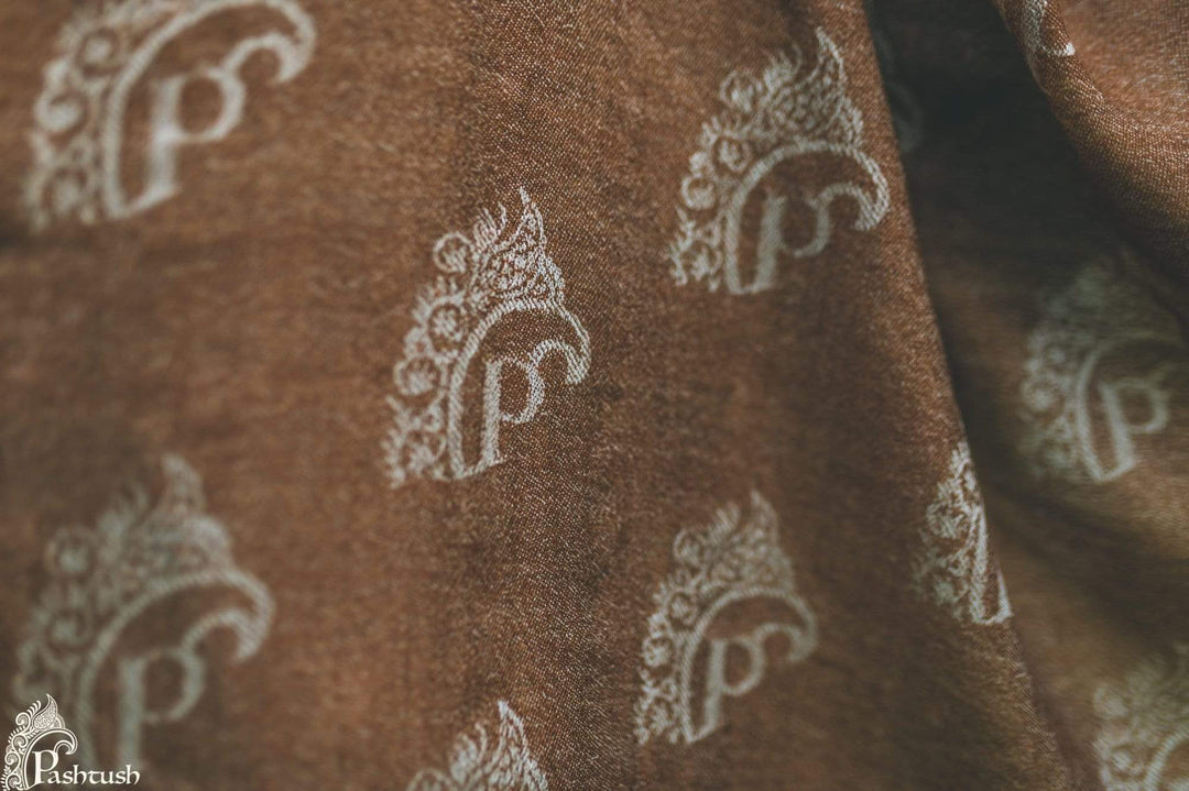 Pashtush India 70x200 Pashtush Signature Scarf, Fine Wool Luxury Design Scarf, Stole, Weaving Design For Women