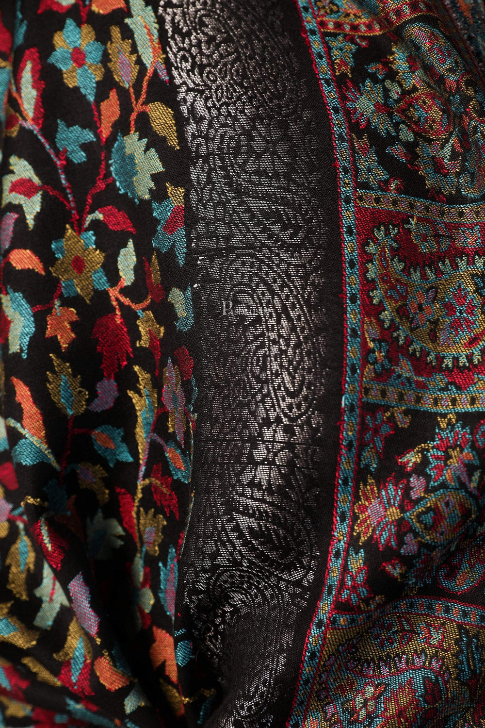 Pashtush India 70x200 Pashtush Women Kaani Weave Multicoloured Ultra Soft Bamboo Stole