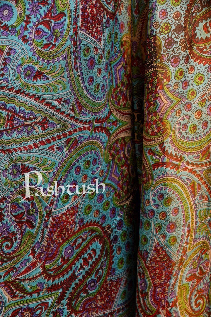 Pashtush India Scarf Pashtush Women's 100% Pure Silk, Printed Scarf, Ultra Soft and Smooth