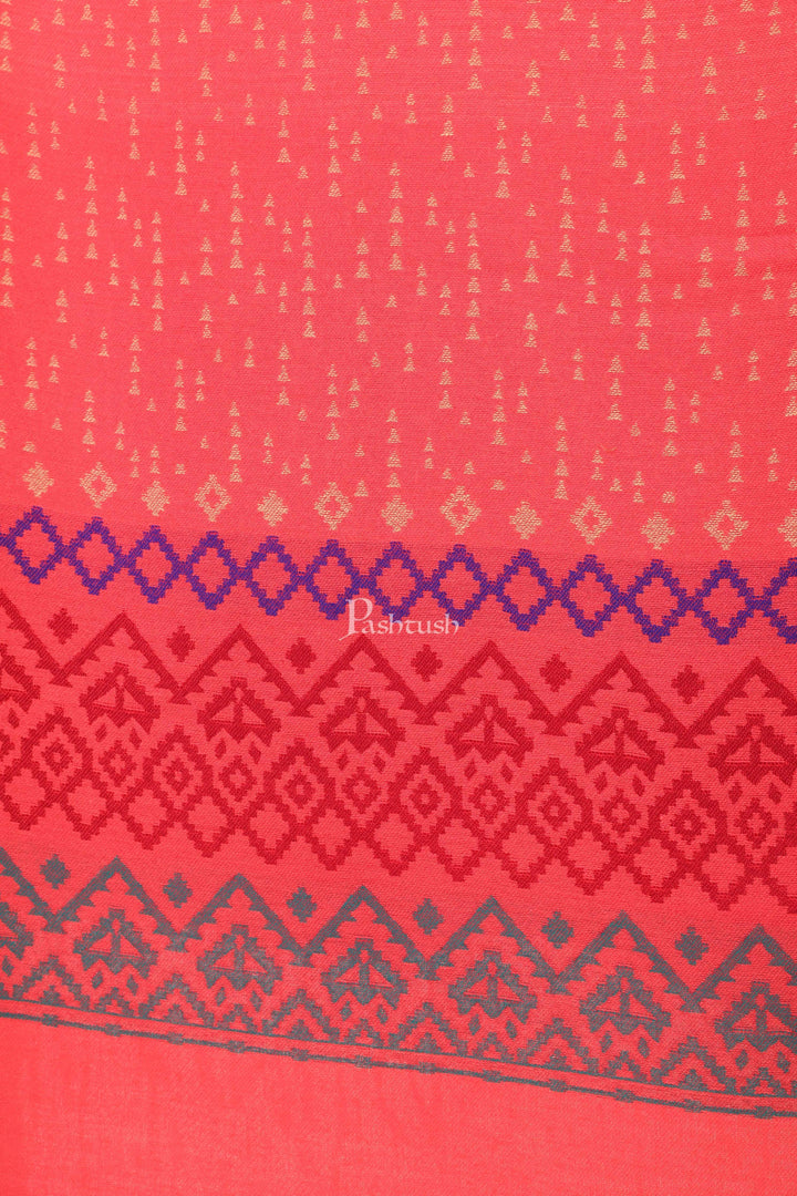 Pashtush India 70x200 Pashtush Women's Aztec Design, Soft Bamboo Scarf