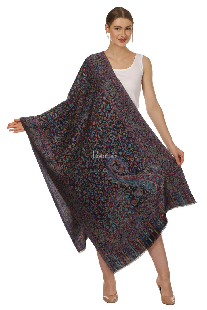 Pashtush India Womens Stoles and Scarves Scarf Pashtush Women'S Ethnic Design, Soft Bamboo Scarf, Casual Stoles - Multicolored