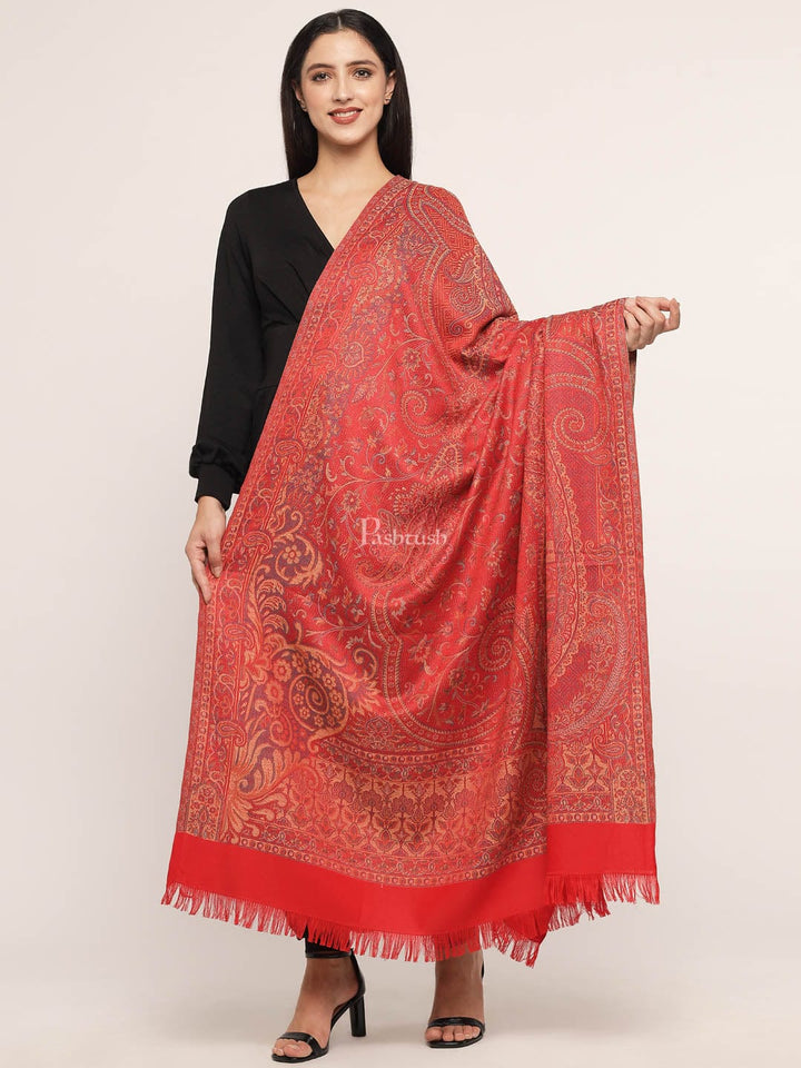 Pashtush India Womens Shawls Pashtush Women'S Jamawar Shawl