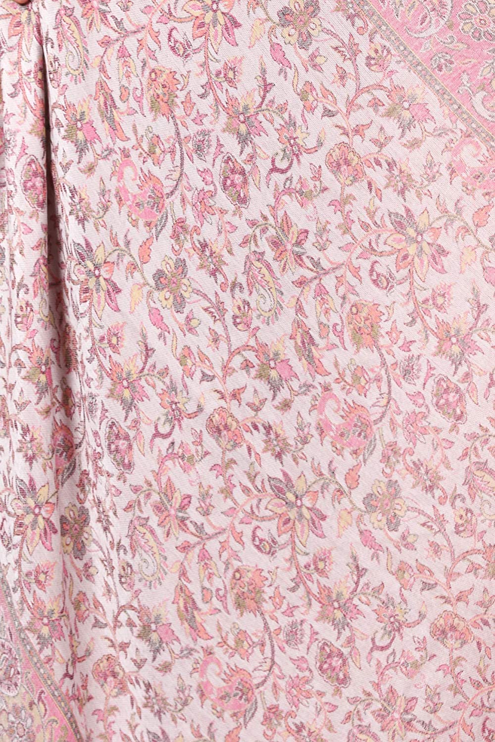 Pashtush Women'S Ethnic Design, Soft Bamboo Scarf, Casual Stole, Flamingo Pink