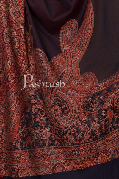 Pashtush India 100x200 Pashtush Women's Kashmiri Shawl, Faux Pashmina Design