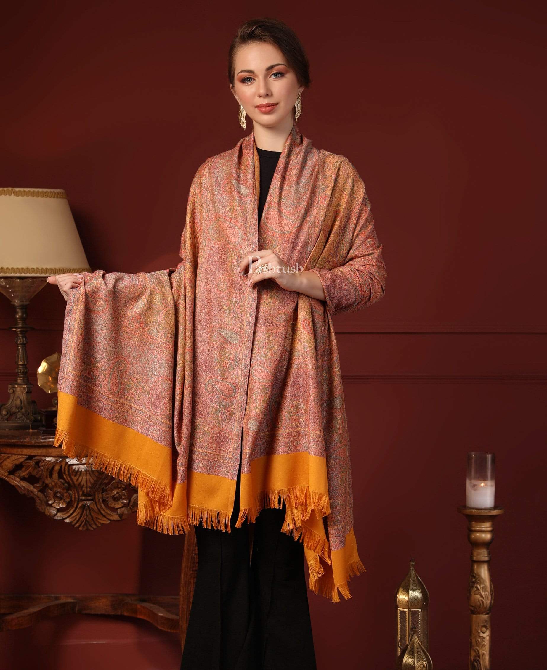 Kashmiri on sale silk shawl