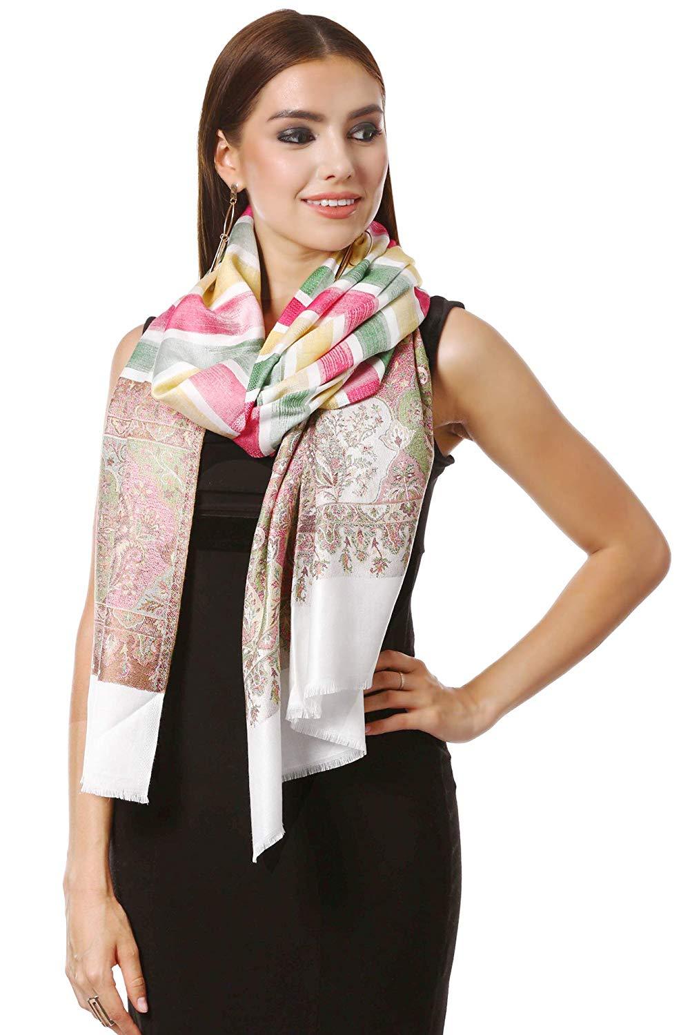 Pashtush Women'S Aztec Design, Soft Bamboo Scarf, Casual Shawls, Stoles, Wraps, Aztec Collection (Soft Bamboo)