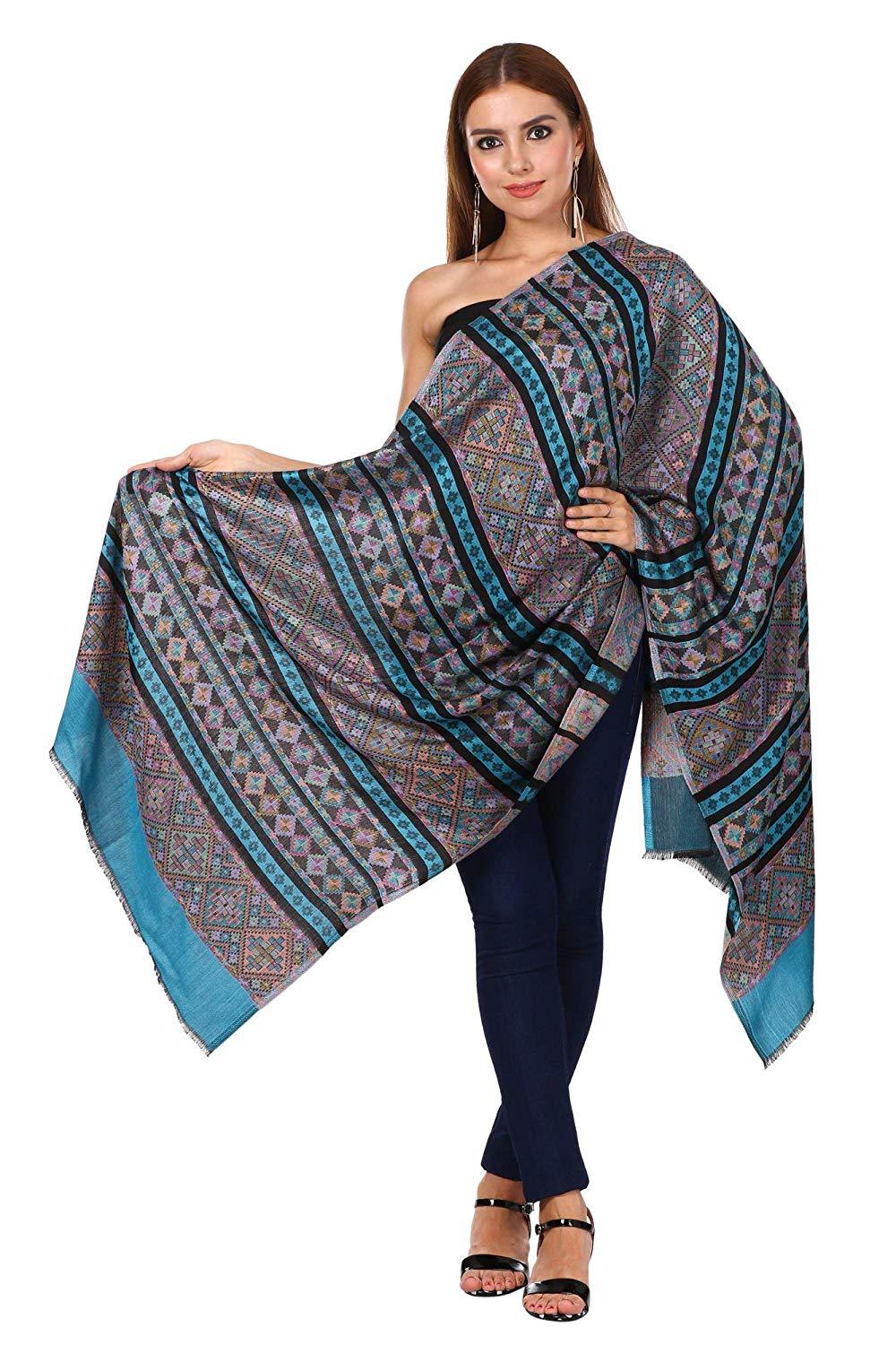 Pashtush Women'S Aztec Design, Soft Bamboo Scarf, Casual Shawls, Stoles, Wraps, Aztec Collection (Soft Bamboo)