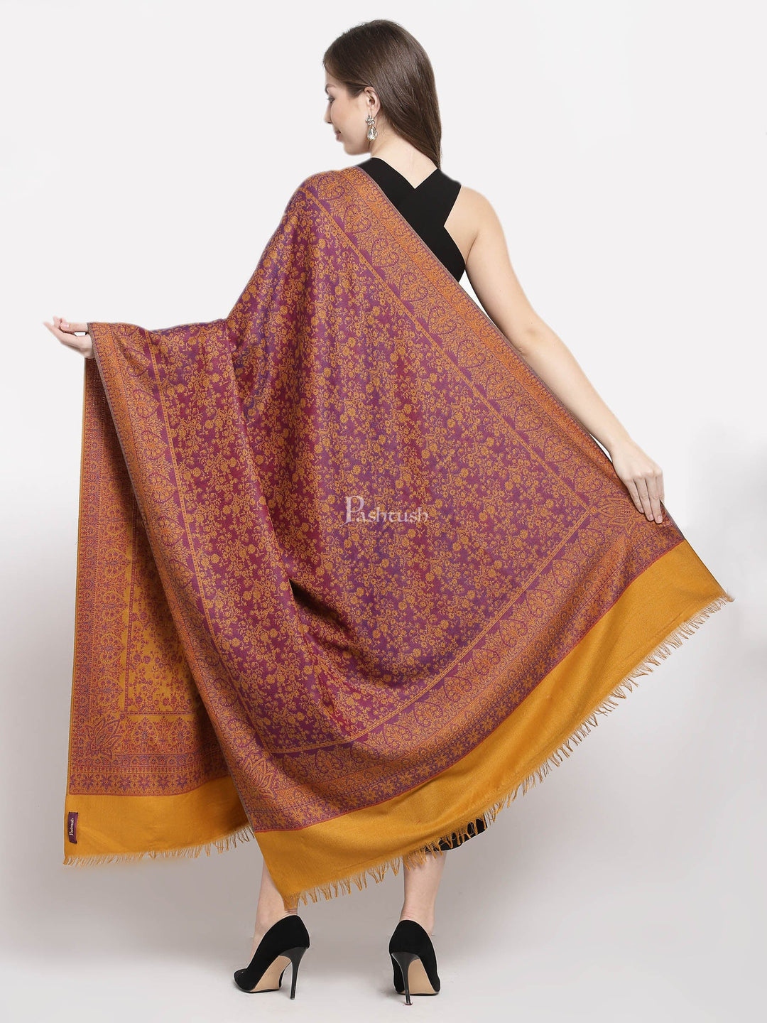 Pashtush India Womens Shawls Pashtush Women'S Shawl, Faux Pashmina Design