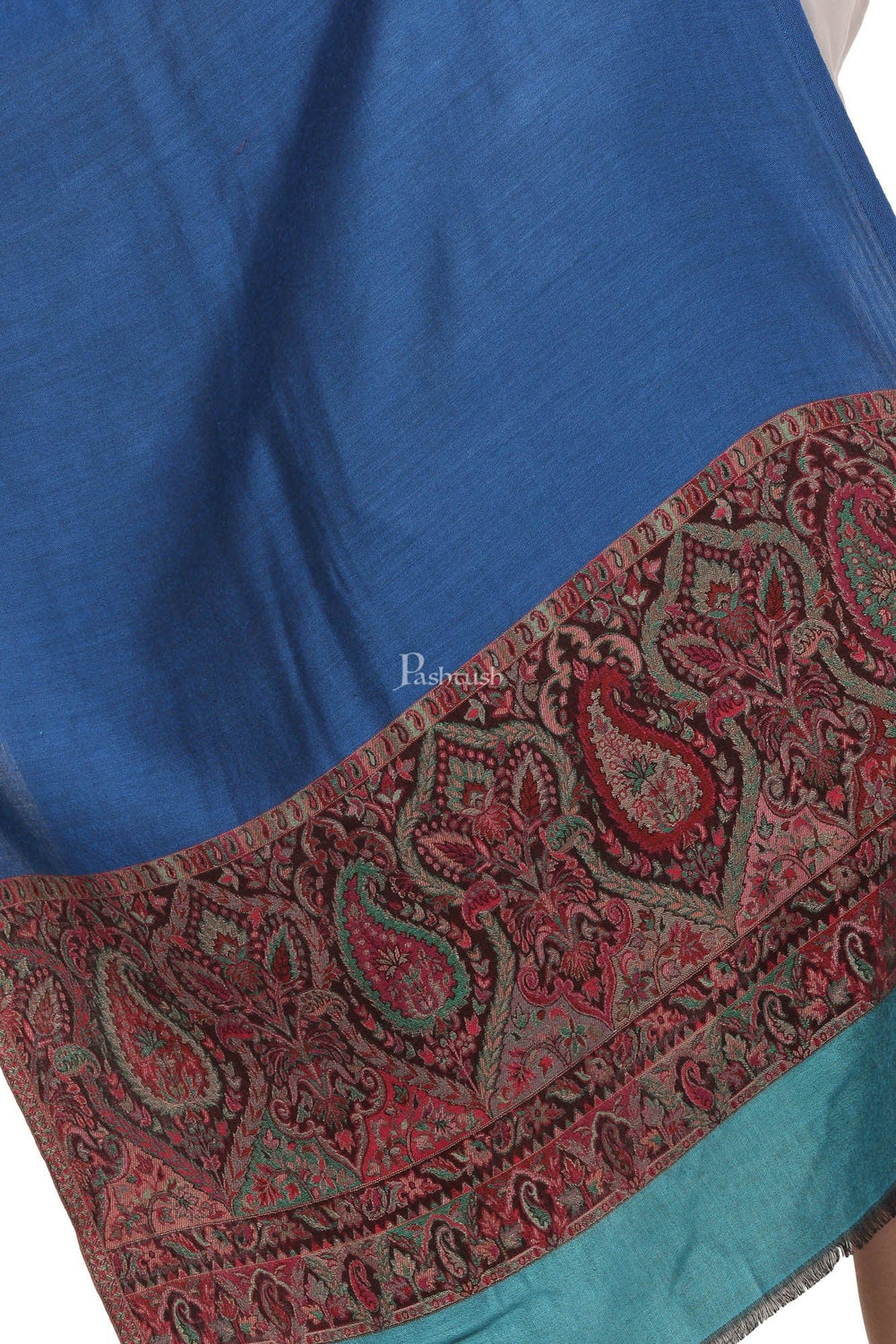 Pashtush India Womens Stoles and Scarves Scarf Pashtush Women'S Silky  Reversible Scarf, Shawls, Stoles, Blue