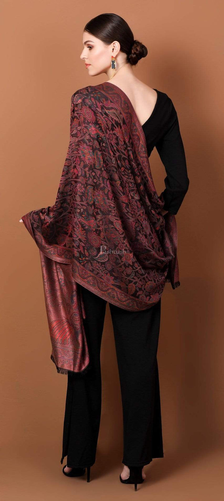 Pashtush India Shawl Pashtush Women's Soft Bamboo Scarf, Ethnic Design