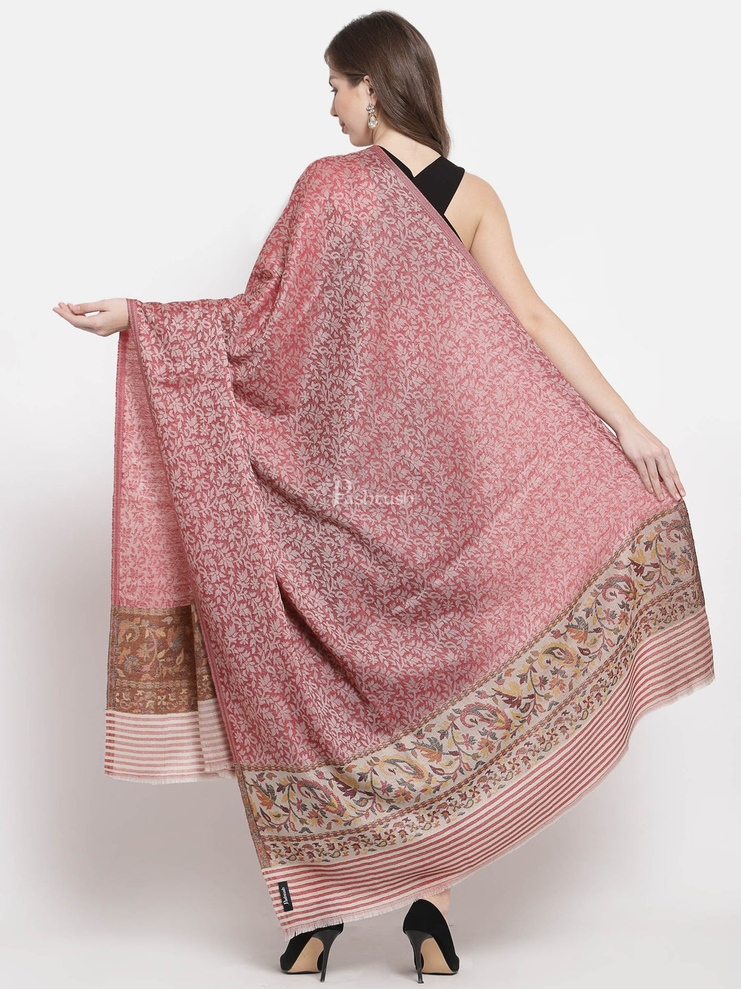 Pashtush India Womens Shawls Pashtush Women'S Soft Wool Cashmere Blended Shawl, Ethnic Palla