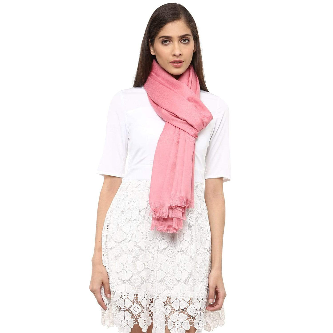 Pashtush Women'S Soft Wool Shawl, Baby Pink