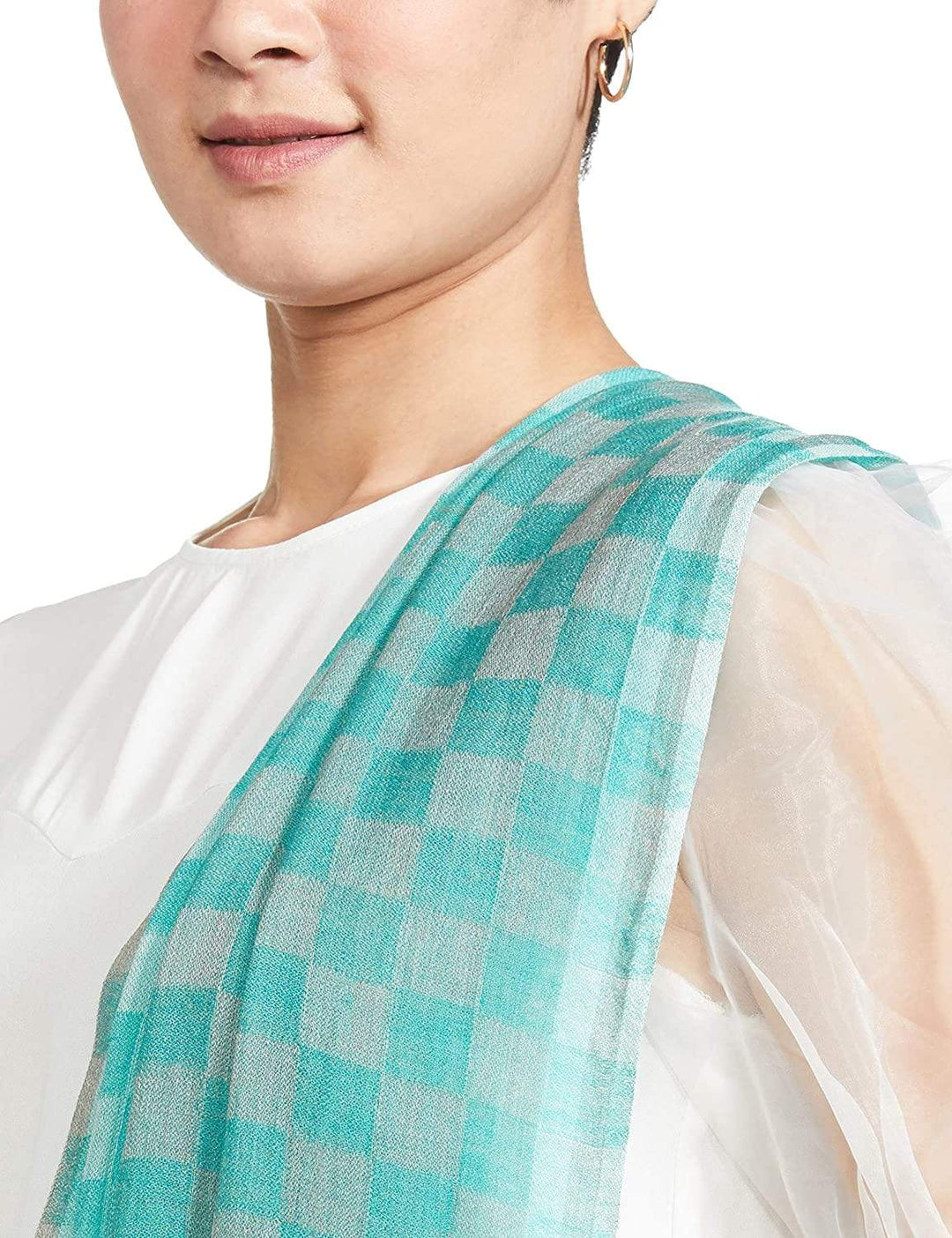 Pashtush India 70x200 Pashtush Womens Cashmere Wool Scarf, Reversible Twin Coloured Scarf, Pacific Hues