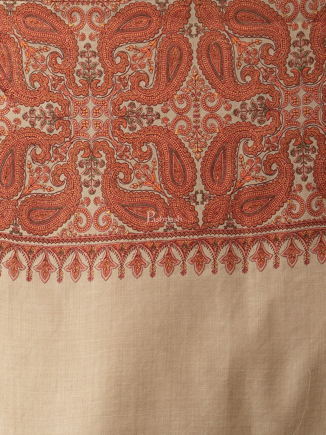 Pashtush India Womens Shawls Pashtush Womens Embroidery Shawl, Fineembroidery, Intricate Needlework