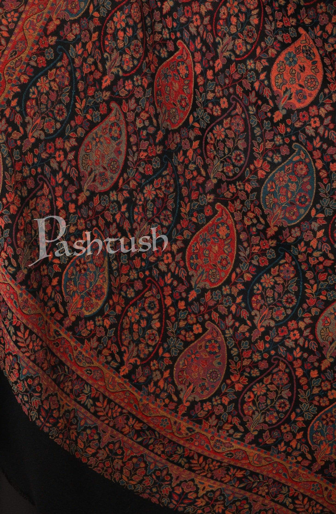 Pashtush Shawl Store Shawl Pashtush Womens Extra Fine Soft Kaani Weave Shawl, Multicoloured