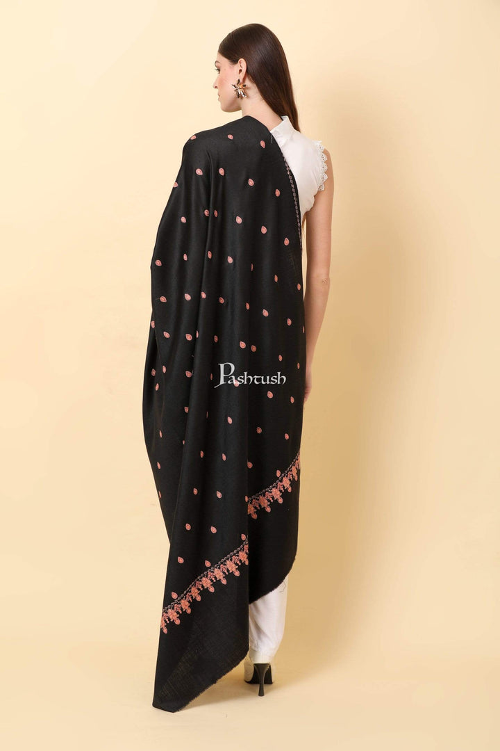 Pashtush India Shawl Pashtush Womens Fine Wool , kashmiri Sozni embroidery shawl