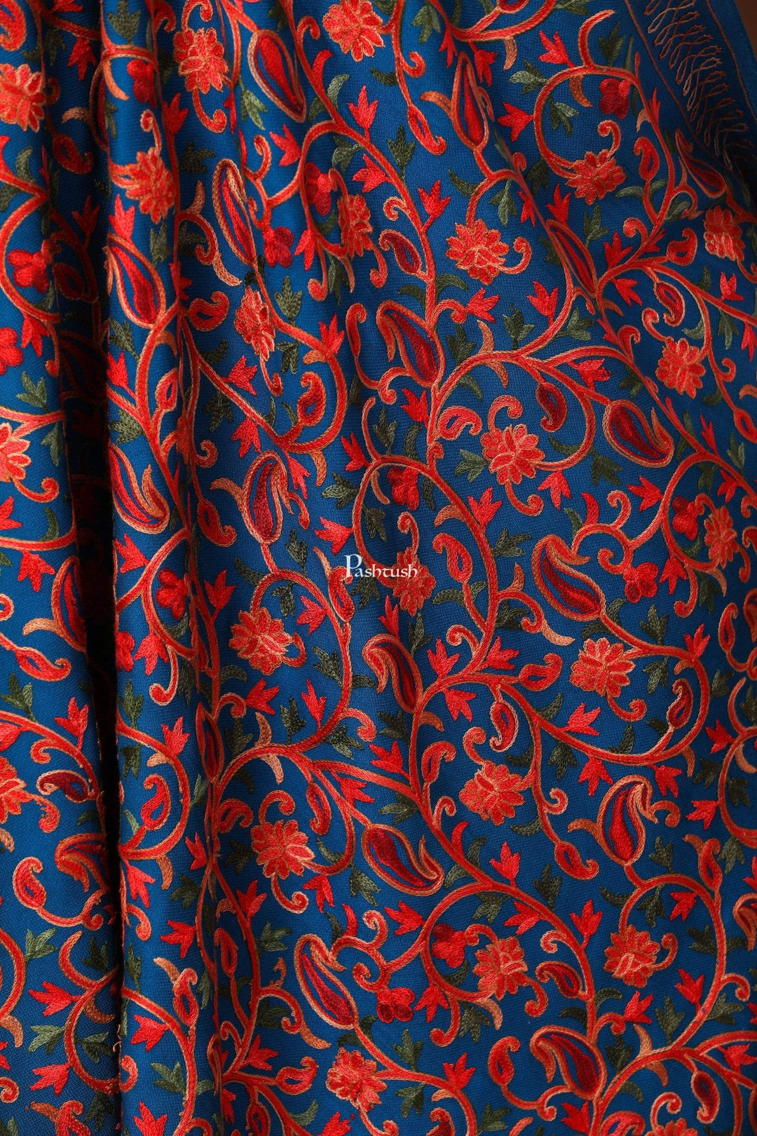 Pashtush Store Shawl Pashtush Womens Kashmiri Shawl, Aari Embroidery, Ferozah